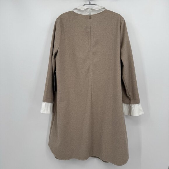 Tuckernuck Women's Sandwhisp Dakotah Dickey Peter Pan Collar Dress Shift XXL 2XL - Picture 2 of 8